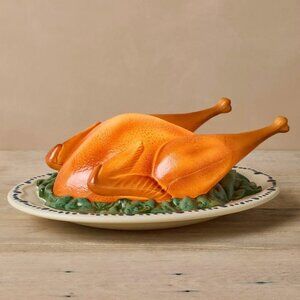 NEW John Derian for Target Lighted 12" Cooked Turkey Thanksgiving Blow Mold 2025
